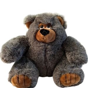 Vintage 1989 Gray Bear Plush American Wego Fiesta Concession Corp #1123A